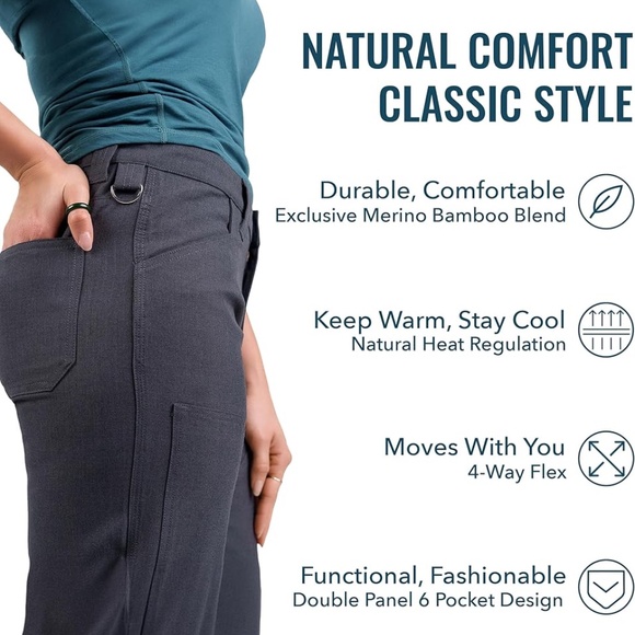 Woolly Women's Merino Wool Longhaul Shop Pant - Picture 4 of 16